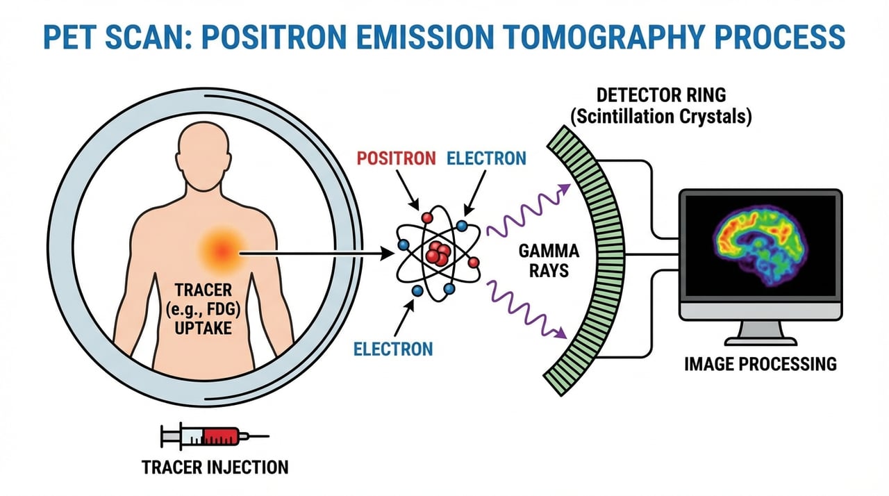 PET Scan Explanation Diagram