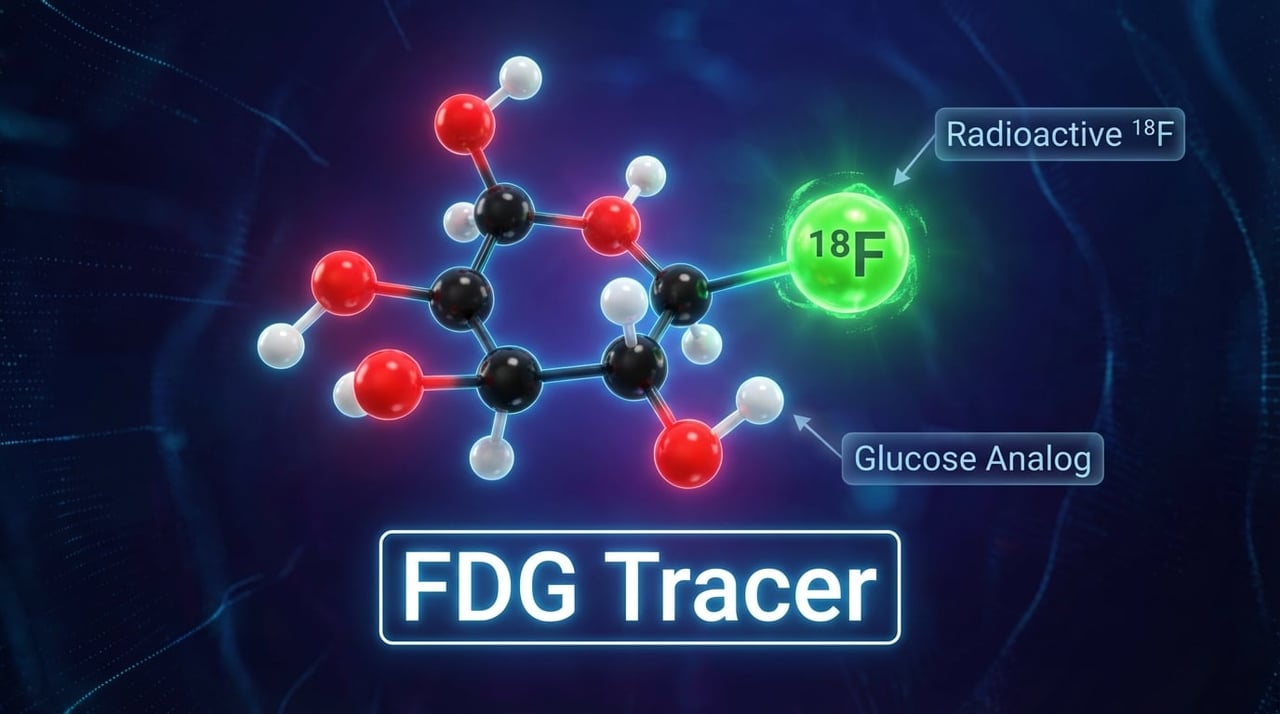 FDG Radioactive Tracer Molecule