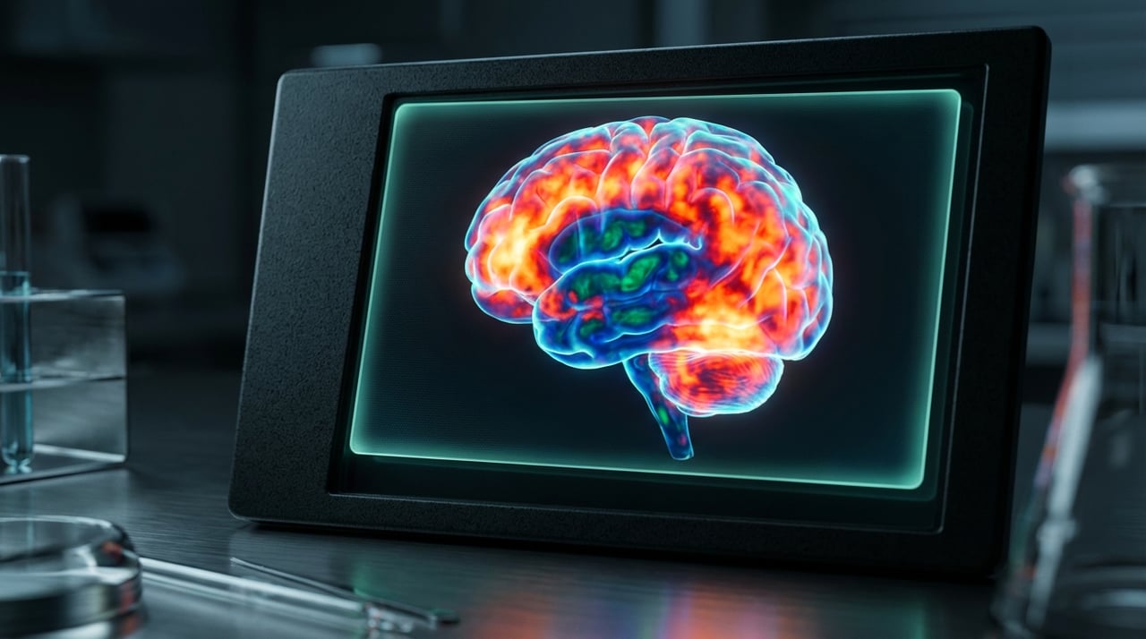 PET Brain Scan Close-Up