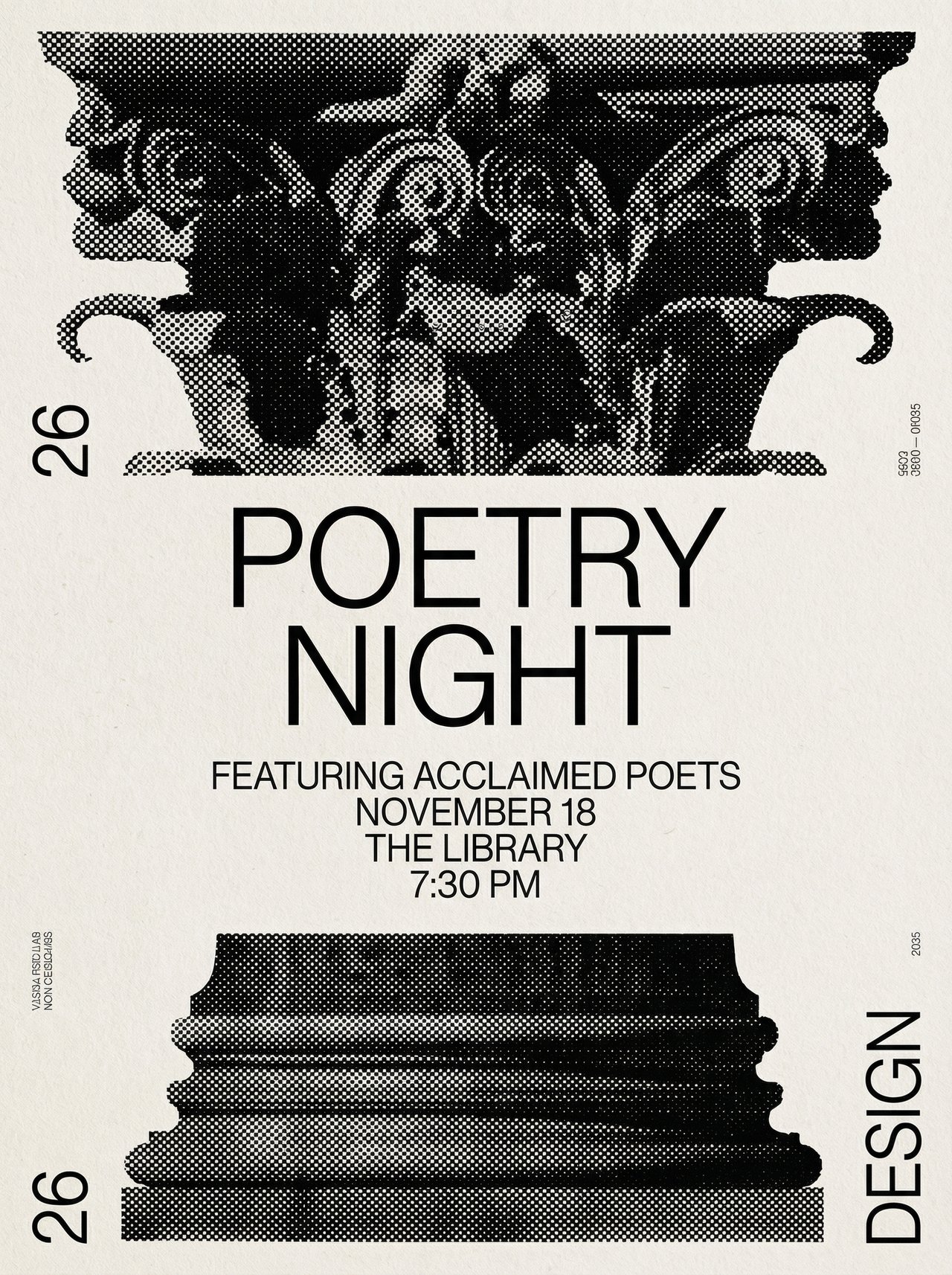 Literary Evening Poster