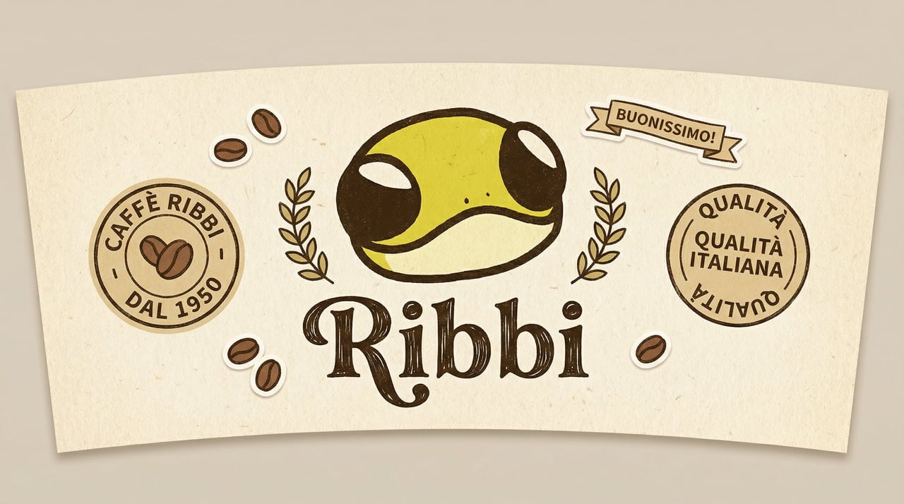Ribbi Frog Coffee Sleeve Classic