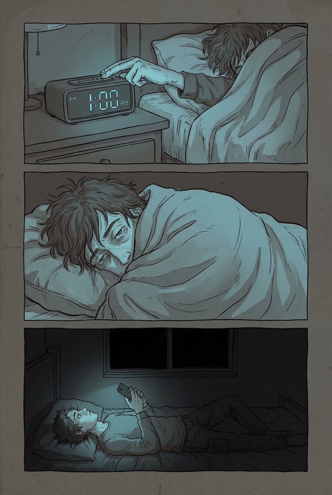 周末废宅三格漫画